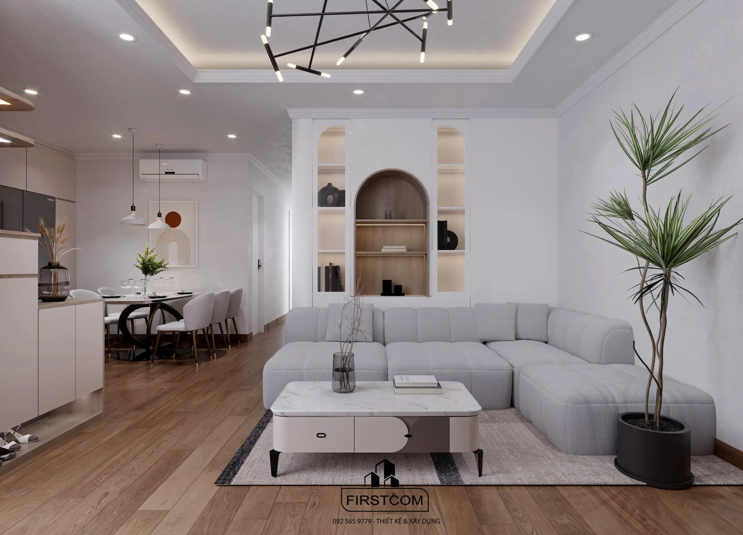 THIẾT KẾ NỘI THẤT CĂN HỘ CAO CẤP: SỰ KẾT HỢP TINH HOA GIỮA MODERN VÀ CLASSIC