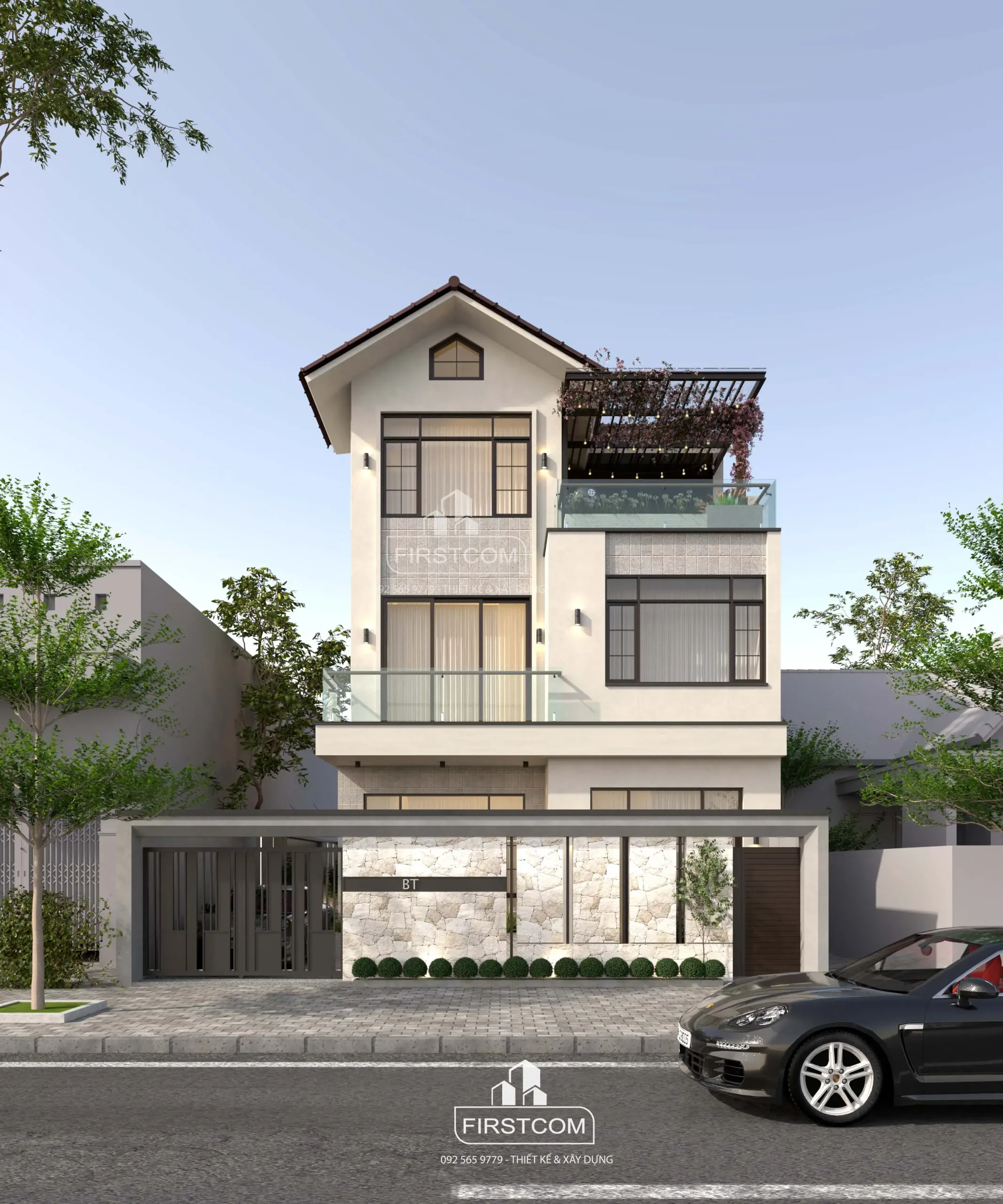 THIẾT KẾ KIẾN TRÚC NHÀ PHỐ TẠI HÀ NỘI: HIỆN ĐẠI TINH TẾ & MỞ – SỰ THANH LỊCH GIỮA LÒNG PHỐ THỊ